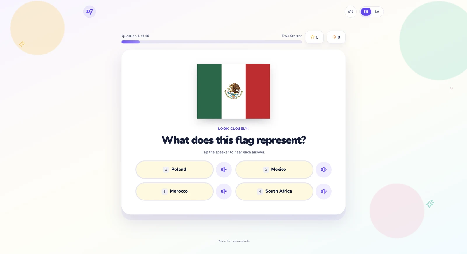 Flag game — 4
