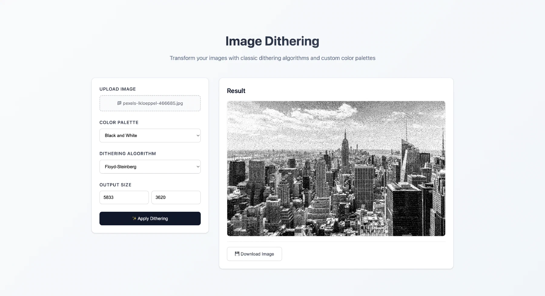 Image Dithering — 1